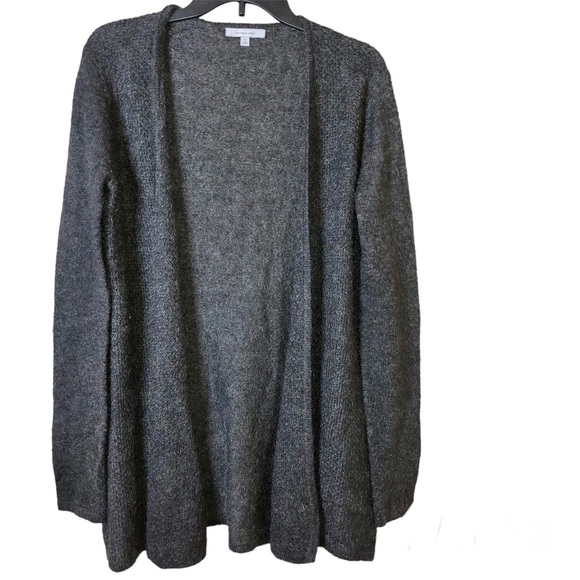 Classiques Entier Mohair Blend Open Front Cardigan Gray Size Medium - Picture 1 of 5